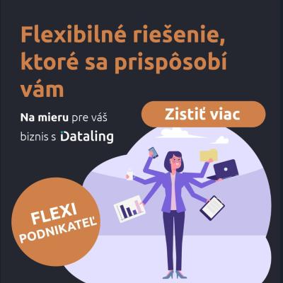 Balík Flexi Podnikateľ od Dataling Žilina: Flexibilné účtovníctvo, ktoré rastie s vaším biznisom